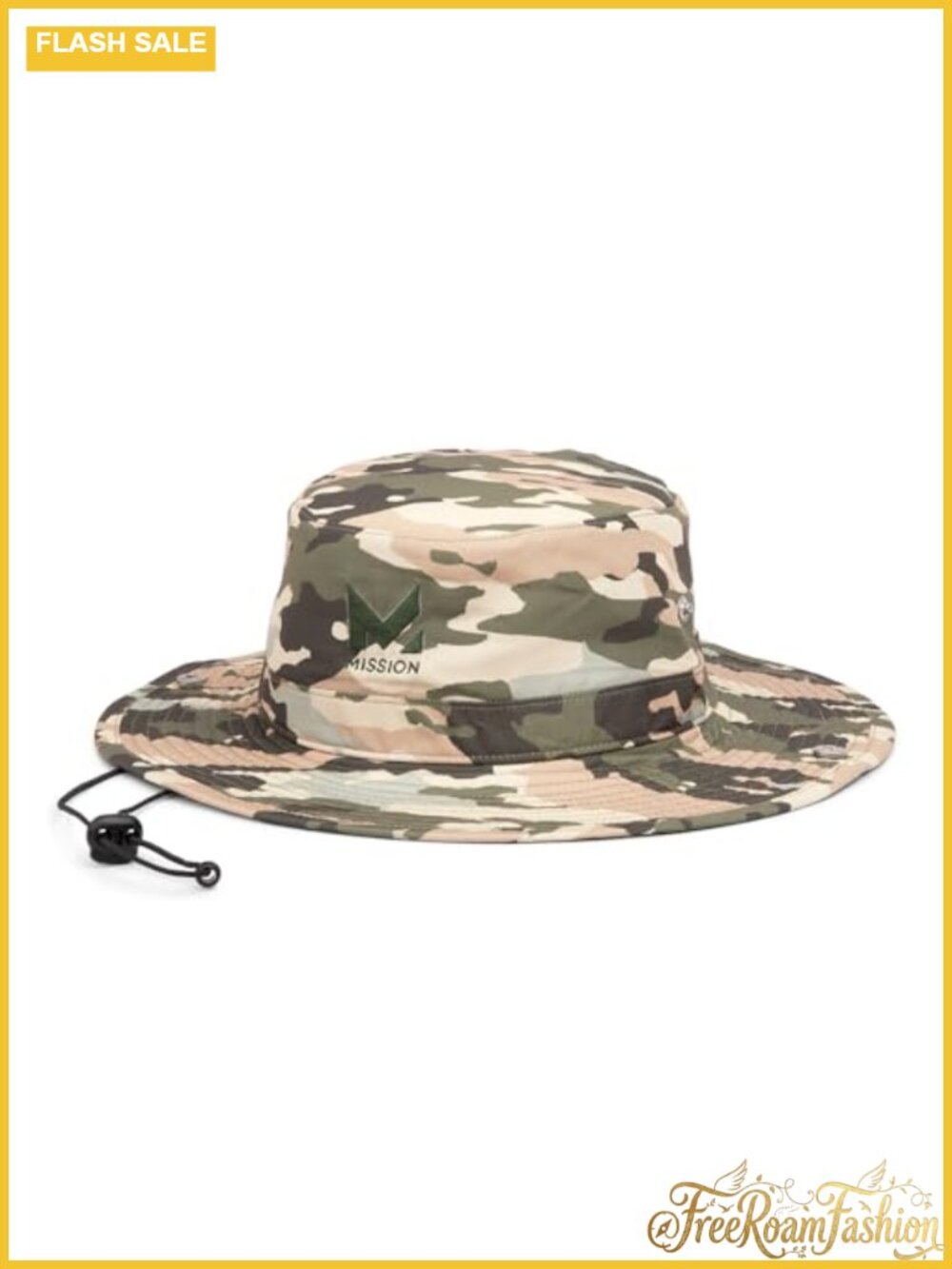 Unisex Cooling Bucket Hat Wide-Brim UPF 50 Foldable 100% Polyester